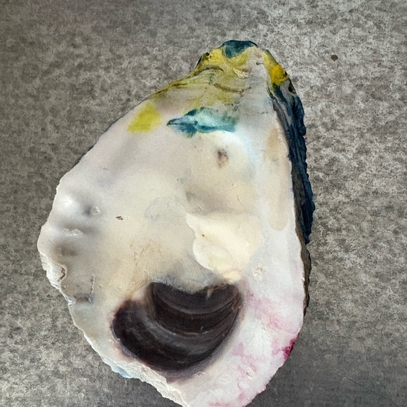 Abstract Handpainted Seashell - Picture 3 of 3